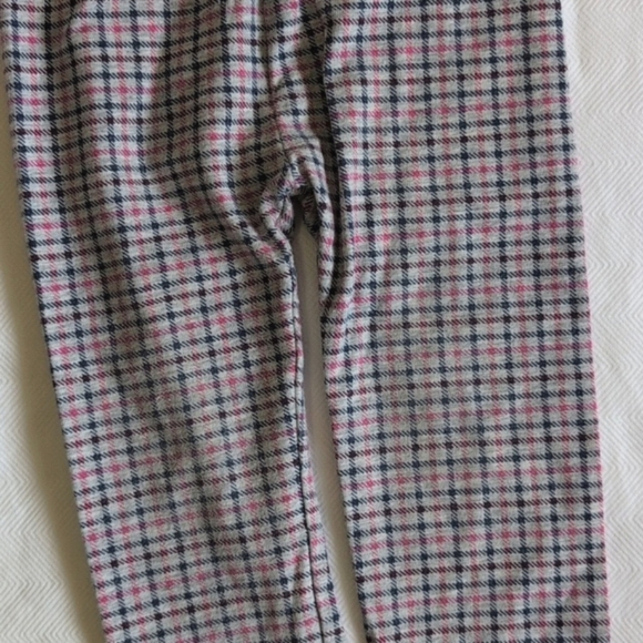 first impressions graphic top & plaid leggings matching outfit set 12 months - Picture 9 of 10